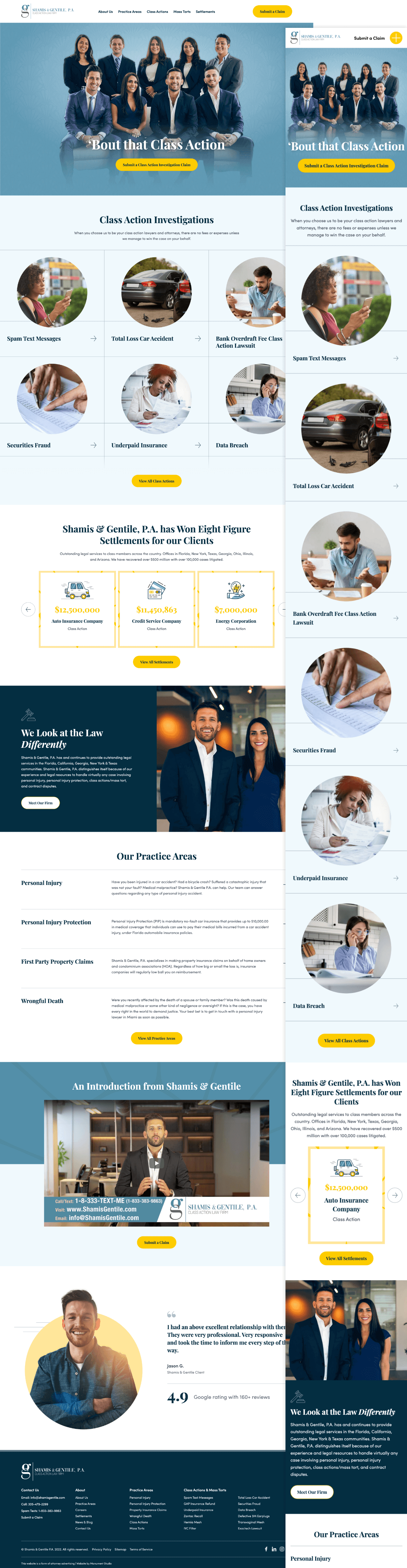 Law Firm Website Homepage design 3